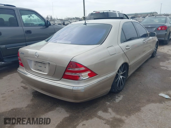 2001 Mercedes-Benz S 320/430/500 with VIN WDBNG70J31A161620, listed as a IAAI auction lot 41530784 with 134,673 mi miles and . Bid and sale history available at carsss.com. Image 4.