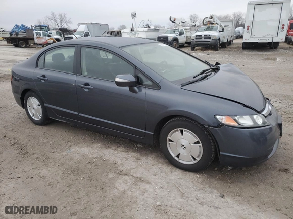 2008 Honda Civic Hybrid with VIN JHMFA36278S022321, listed as a Copart auction lot 85472994 with NaN miles and Salvage Title. Bid and sale history available at carsss.com. Image 4.