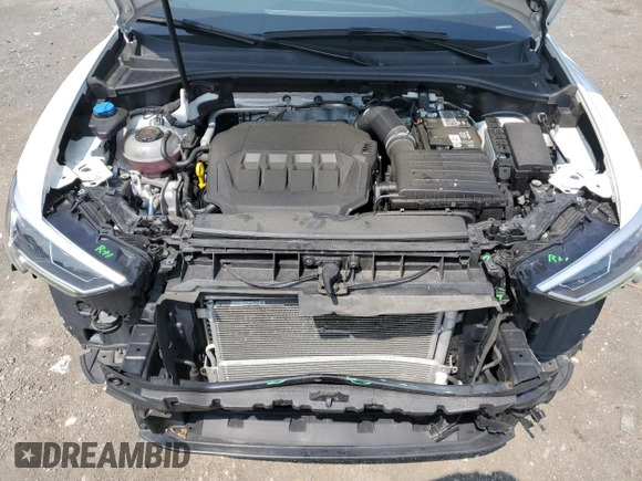 2022 Audi Q3 S line Premium Plus with VIN WA1EECF34N1058134, listed as a Copart auction lot 58793655 with 49,220 mi miles and Salvage title. Bid and sale history available at DreamBid. Image 12.