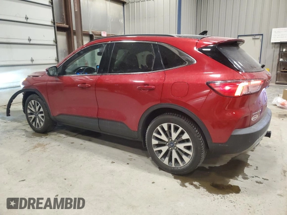2020 Ford Escape Titanium with VIN 1FMCU9J97LUA00654, listed as a Copart auction lot 83695954 with 44,974 mi miles and Salvage title. Bid and sale history available at DreamBid. Image 2.