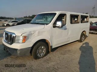 2013 Nissan NV SV with VIN 5BZAF0AA9DN203147, listed as a Copart auction lot 64310325 with 127,006 mi miles and Salvage title. Bid and sale history available at DreamBid. Image 1.