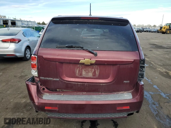 2008 Chevrolet Equinox Sport with VIN 2CNDL037X86304811, listed as a Copart auction lot 84552144 with 204,249 mi miles and Salvage Title. Bid and sale history available at carsss.com. Image 6.
