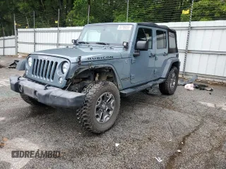 2015 Jeep Wrangler Unlimited Rubicon with VIN 1C4BJWFG9FL724256, listed as a Copart auction lot 55798055 with 115,181 mi miles and Salvage title. Bid and sale history available at DreamBid. Image 1.