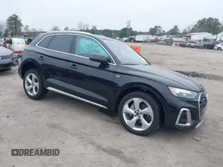 2023 Audi Q5 S line Premium Plus with VIN WA1EAAFY1P2077085, listed as a IAAI auction lot 41802510 with 25,157 mi miles. Bid and sale history available at carsss.com. Image 1.