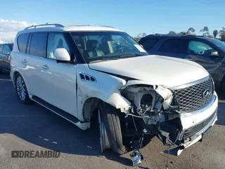 2016 Infiniti QX80 with VIN JN8AZ2NC3G9401366, listed as a IAAI auction lot 41735277 with 99,570 mi miles. Bid and sale history available at carsss.com. Image 13.