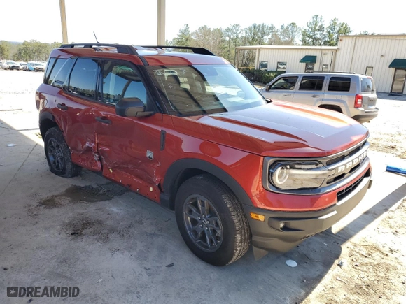 2024 Ford Bronco Sport Big Bend with VIN 3FMCR9B61RRE35384, listed as a Copart auction lot 48230325 with 2,817 mi miles and Salvage Title. Bid and sale history available at carsss.com. Image 4.