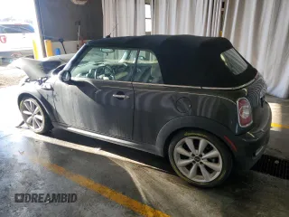 2012 MINI Convertible S with VIN WMWZP3C53CT250070, listed as a Copart auction lot 46649525 with 80,392 mi miles and Salvage Title. Bid and sale history available at DreamBid. Image 2.