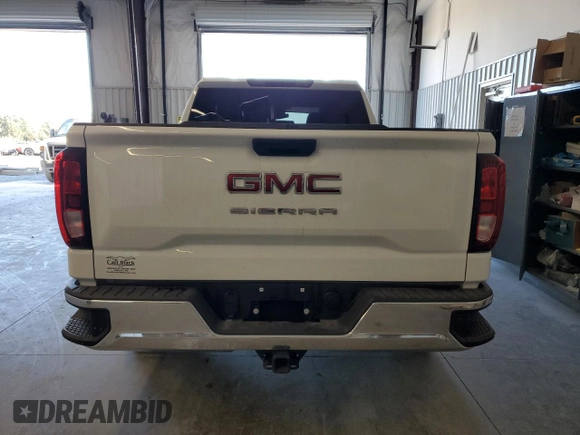 2024 GMC Sierra 1500 Pro with VIN 1GTUUAED1RZ197826, listed as a Copart auction lot 64646074 with 0 mi miles and Salvage Title. Bid and sale history available at carsss.com. Image 6.