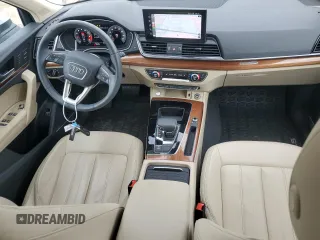 2021 Audi Q5 Premium Plus with VIN WA1BAAFY4M2011158, listed as a Copart auction lot 72142954 with 17,613 mi miles and Salvage Title. Bid and sale history available at carsss.com. Image 8.