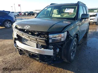 2025 Hyundai Santa Fe SEL with VIN 5NMP24GL0SH101428, listed as a IAAI auction lot 41208922 with 1,384 mi miles. Bid and sale history available at carsss.com. Image 6.
