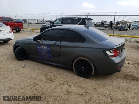 2015 BMW 2 Series M235i xDrive with VIN WBA1J9C59FVX98634, listed as a Copart auction lot 53407353 with 98,714 mi miles. Bid and sale history available at carsss.com. Image 2.