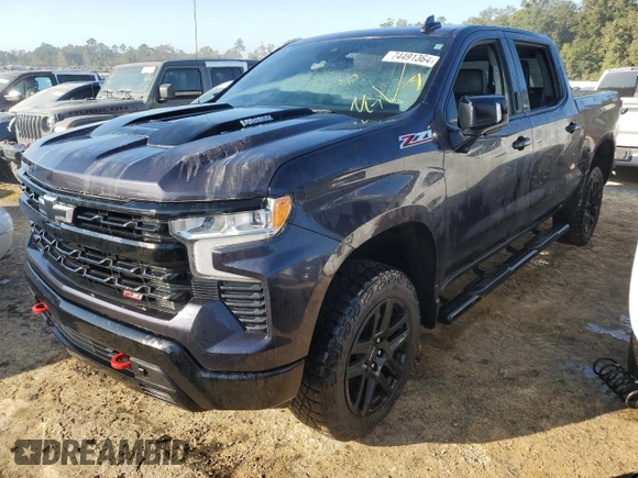 2022 Chevrolet Silverado 1500 LT Trail Boss with VIN 3GCUDFET4NG616850, listed as a Copart auction lot 74491364 with 20,386 mi miles and Non Repairable. Bid and sale history available at DreamBid. Image 1.