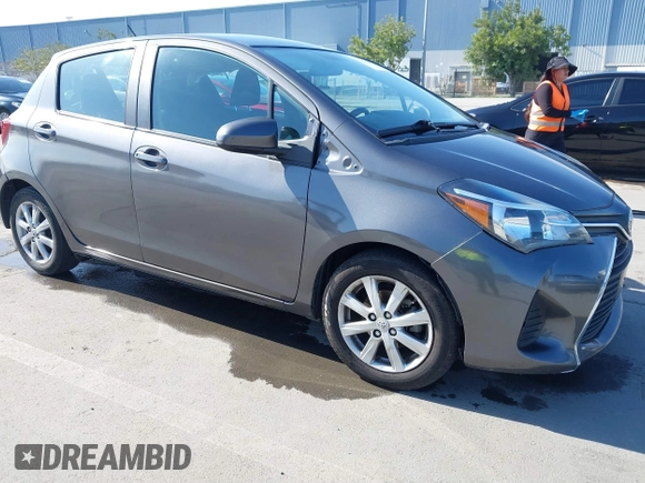 2015 Toyota Yaris L with VIN VNKKTUD3XFA022061, listed as a IAAI auction lot 41774318 with 134,082 mi miles. Bid and sale history available at carsss.com. Image 1.