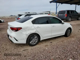 2021 Kia Rio LX with VIN 3KPA24AD5ME382840, listed as a Copart auction lot 48583955 with 20,183 mi miles and Salvage Title. Bid and sale history available at carsss.com. Image 3.