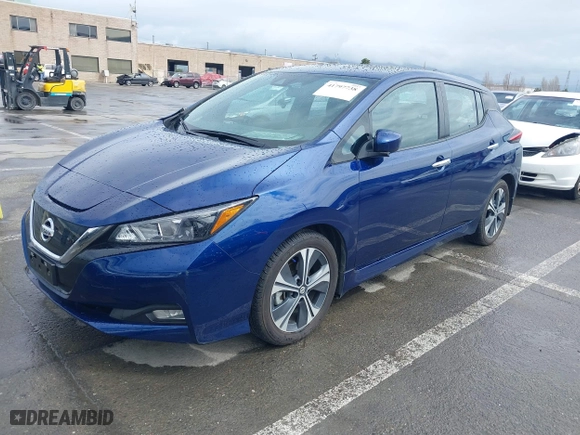 2020 Nissan LEAF SV with VIN 1N4AZ1CP6LC307500, listed as a IAAI auction lot 41797738 with NaN miles. Bid and sale history available at carsss.com. Image 19.