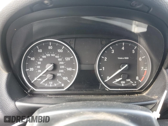 2008 BMW 1 Series 135i with VIN WBAUN93528VF55237, listed as a Copart auction lot 81939914 with 109,031 mi miles and Salvage title. Bid and sale history available at DreamBid. Image 9.