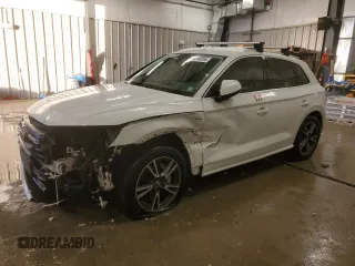 2020 Audi Q5 Premium Plus with VIN WA1E2AFY2L2080987, listed as a Copart auction lot 89344955 with 55,463 mi miles and Salvage title. Bid and sale history available at DreamBid. Image 1.