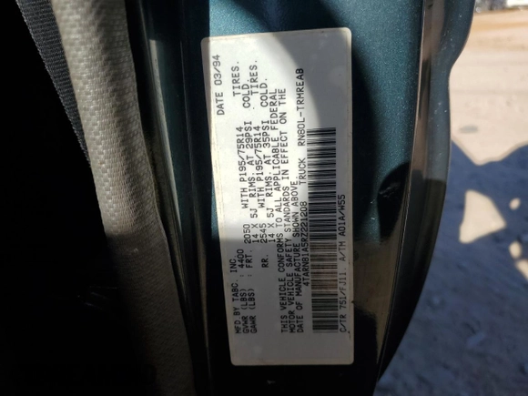 1994 Toyota Pickup z VIN 4TARN81A5RZ221208, wystawiony jako Copart lot #47466265 z przebiegiem 244 088 mil mil oraz Szkoda całkowita • Salvage title. Historia ofert i sprzedaży dostępna na DreamBid. Obrazek 12.