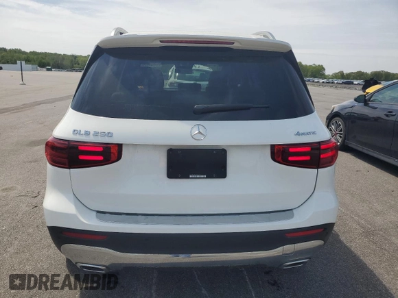 2025 Mercedes-Benz GLB 250 z VIN W1N4M4HB2SW399697, wystawiony jako Copart lot #56718975 z przebiegiem 5884 mil mil oraz Tytuł czysty. Historia ofert i sprzedaży dostępna na DreamBid. Obrazek 6.