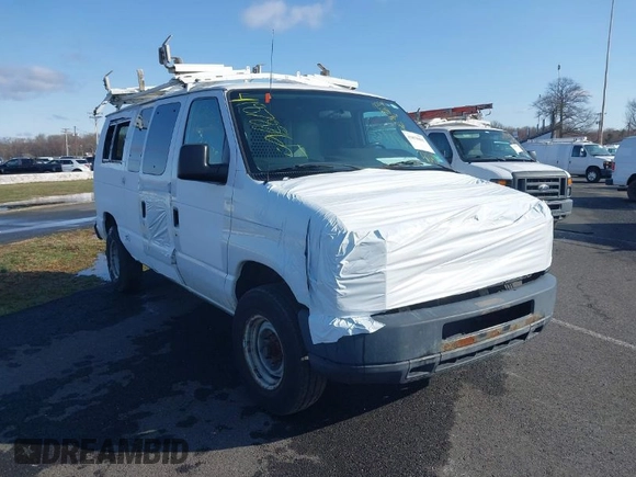 2013 Ford Econoline Cargo Commercial with VIN 1FTNE2EL1DDB27599, listed as a IAAI auction lot 41878865 with 179,802 mi miles and . Bid and sale history available at DreamBid. Image 1.