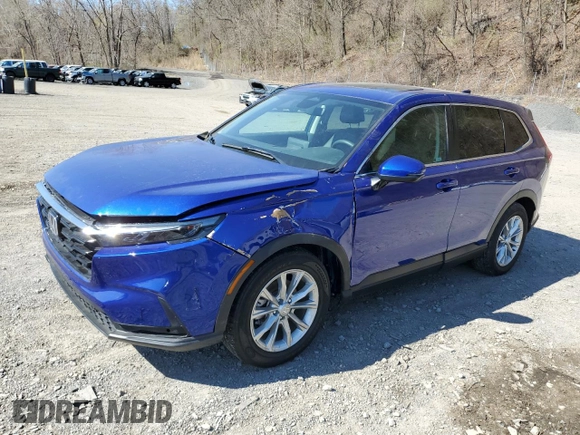 2024 Honda CR-V EX-L with VIN 5J6RS4H7XRL011278, listed as a Copart auction lot 53759015 with 14,030 mi miles and Salvage Title. Bid and sale history available at carsss.com. Image 1.
