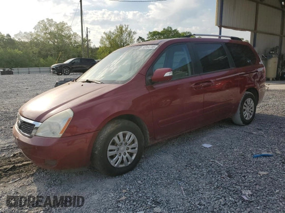 2012 Kia Sedona LX with VIN KNDMG4C72C6432927, listed as a Copart auction lot 53354785 with 280,798 mi miles and Clean Title. Bid and sale history available at carsss.com. Image 1.