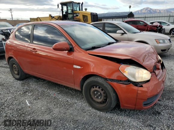 2008 Hyundai Accent GS with VIN KMHCM36C88U068079, listed as a Copart auction lot 47490165 with 196,818 mi miles and Salvage Title. Bid and sale history available at carsss.com. Image 4.
