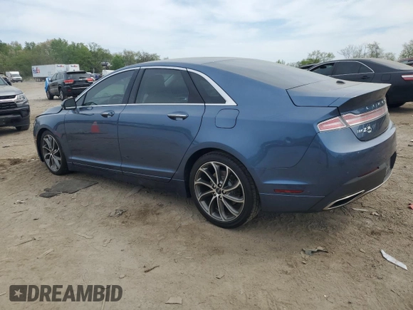 2019 Lincoln MKZ Reserve I with VIN 3LN6L5C92KR632134, listed as a Copart auction lot 54384205 with 71,493 mi miles and Salvage title. Bid and sale history available at DreamBid. Image 2.