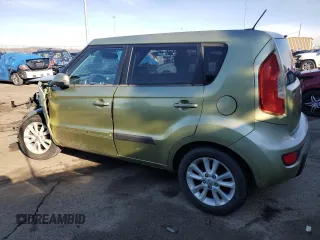 2012 Kia Soul + with VIN KNDJT2A68C7375009, listed as a Copart auction lot 47223845 with 124,884 mi miles and Salvage Title. Bid and sale history available at carsss.com. Image 2.