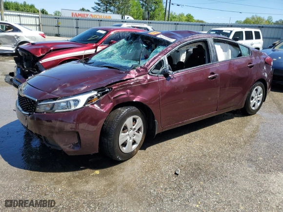2017 Kia Forte LX with VIN 3KPFL4A78HE014204, listed as a Copart auction lot 49783694 with 213,986 mi miles and Non Repairable. Bid and sale history available at carsss.com. Image 1.