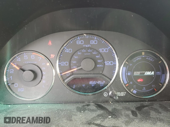 2005 Honda Civic with VIN JHMES96625S012449, listed as a Copart auction lot 51875435 with 166,452 mi miles and Salvage Title. Bid and sale history available at DreamBid. Image 9.