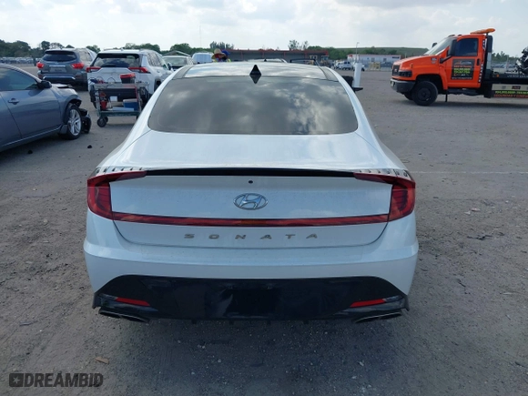 2021 Hyundai Sonata N Line with VIN 5NPEK4JC7MH125036, listed as a IAAI auction lot 41813459 with 32,131 mi miles. Bid and sale history available at carsss.com. Image 16.