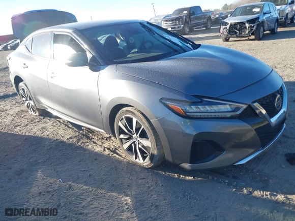 2022 Nissan Maxima SV with VIN 1N4AA6CVXNC504238, listed as a IAAI auction lot 41688376 with 66,838 mi miles. Bid and sale history available at carsss.com. Image 1.