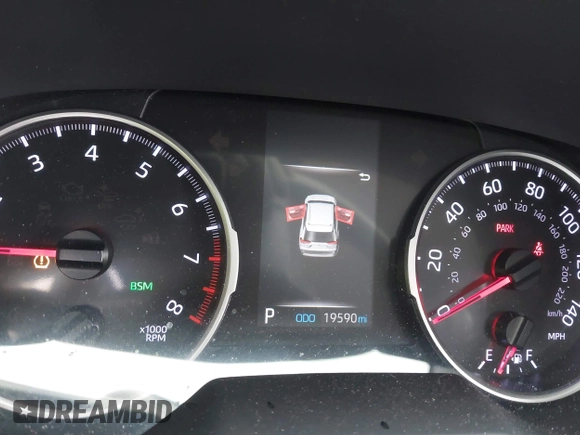 2019 Toyota RAV4 XLE with VIN JTMP1RFV7KD521148, listed as a IAAI auction lot 41884793 with 19,590 mi miles. Bid and sale history available at carsss.com. Image 7.