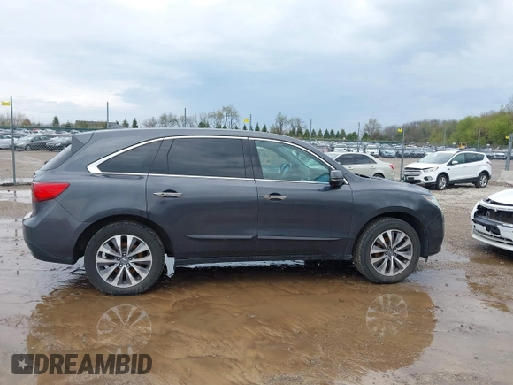 2014 Acura MDX Tech Pkg with VIN 5FRYD4H48EB007470, listed as a IAAI auction lot 42123432 with 186,942 mi miles. Bid and sale history available at carsss.com. Image 13.