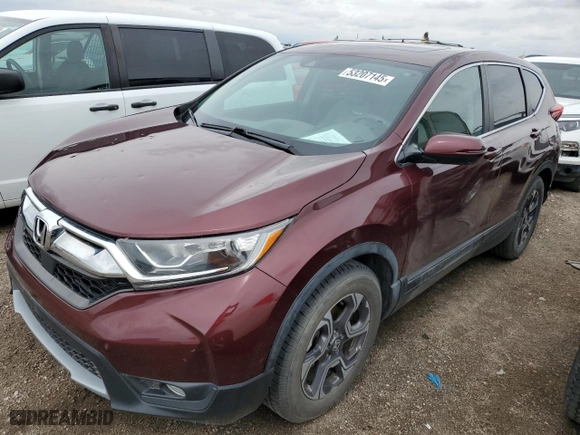 2017 Honda CR-V EX with VIN 7FARW1H57HE020954, listed as a Copart auction lot 53207145 with 151,648 mi miles and Clean Title. Bid and sale history available at carsss.com. Image 1.