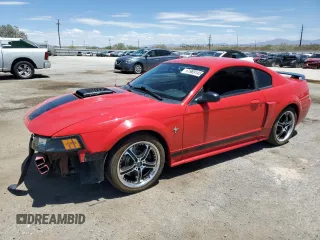 2003 Ford Mustang Premium Mach 1 с VIN 1FAFP42RX3F397779, выставлен на аукционе Copart как лот 61989145 с пробегом 99 824 миль миль и Списание • Salvage title. История ставок и продаж доступна на DreamBid. Изображение 1.