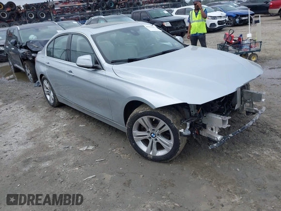 2017 BMW 3 Series 330i with VIN WBA8B9G38HNU56566, listed as a IAAI auction lot 41961845 with 63,353 mi miles. Bid and sale history available at carsss.com. Image 1.