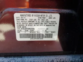2013 Infiniti EX Journey with VIN JN1BJ0HP4DM430686, listed as a Copart auction lot 76178764 with Not Provided miles and Salvage Title. Bid and sale history available at DreamBid. Image 14.