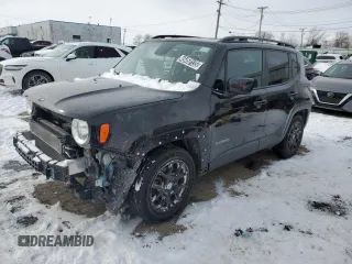 2020 Jeep Renegade Altitude with VIN ZACNJABB7LPL88119, listed as a Copart auction lot 45450135 with 101,600 mi miles and Clean Title. Bid and sale history available at carsss.com. Image 1.