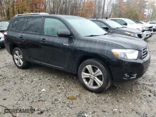 2010 Toyota Highlander Sport with VIN 5TDEK3EH6AS003547, listed as a Copart auction lot 76990184 with 181,558 mi miles and Salvage Title. Bid and sale history available at carsss.com. Image 4.