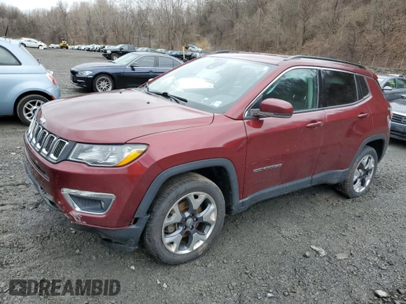 2021 Jeep Compass Limited with VIN 3C4NJDCB4MT565349, listed as a Copart auction lot 52520465 with 79,656 mi miles and Salvage title. Bid and sale history available at DreamBid. Image 1.