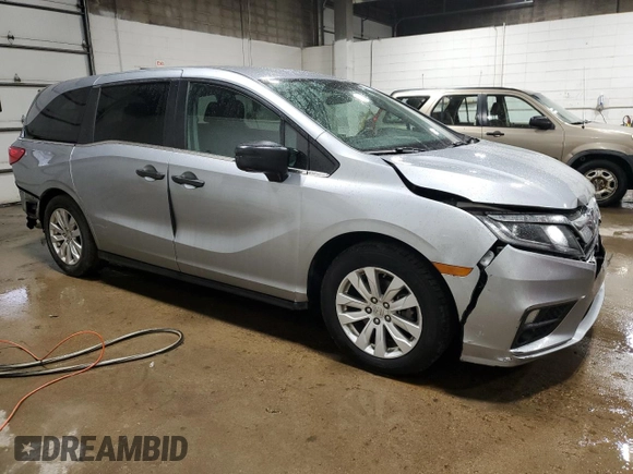 2019 Honda Odyssey LX with VIN 5FNRL6H29KB028228, listed as a Copart auction lot 47819875 with 91,169 mi miles and Salvage Title. Bid and sale history available at DreamBid. Image 4.