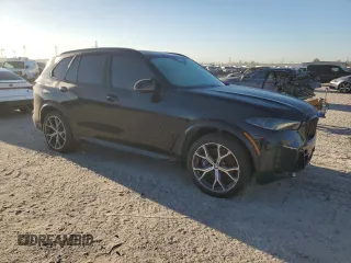 2024 BMW X5 M60i with VIN 5UX33EU03R9U82028, listed as a Copart auction lot 49480305 with 35,747 mi miles and Salvage Title. Bid and sale history available at carsss.com. Image 4.