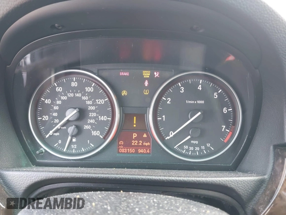 2011 BMW 3 Series 328i with VIN WBAPH5G50BNM79321, listed as a IAAI auction lot 41610507 with 83,150 mi miles and . Bid and sale history available at carsss.com. Image 7.