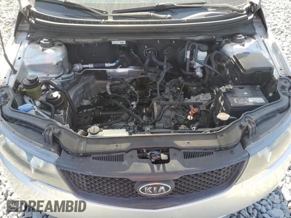 2010 Kia Forte LX with VIN KNAFT4A23A5107621, listed as a Copart auction lot 53696985 with 124,833 mi miles and Salvage Title. Bid and sale history available at carsss.com. Image 11.