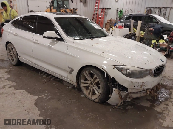 2016 BMW 3 Series GT 328i xDrive with VIN WBA8Z5C54GG500965, listed as a IAAI auction lot 41254000 with 115,672 mi miles. Bid and sale history available at carsss.com. Image 1.