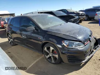 2015 Volkswagen Golf GTI SE with VIN 3VW4T7AU4FM065603, listed as a Copart auction lot 72845514 with 75,922 mi miles and Salvage Title. Bid and sale history available at carsss.com. Image 4.
