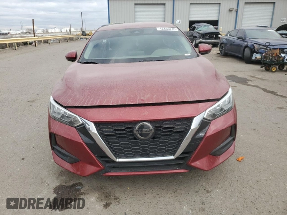 2020 Nissan Sentra SV with VIN 3N1AB8CV7LY269484, listed as a Copart auction lot 42855245 with 46,429 mi miles and Salvage Title. Bid and sale history available at carsss.com. Image 5.