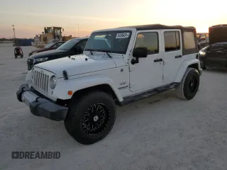 2017 Jeep Wrangler Unlimited Sahara with VIN 1C4BJWEG4HL701813, listed as a Copart auction lot 84496424 with 49,858 mi miles and Salvage title. Bid and sale history available at DreamBid. Image 1.